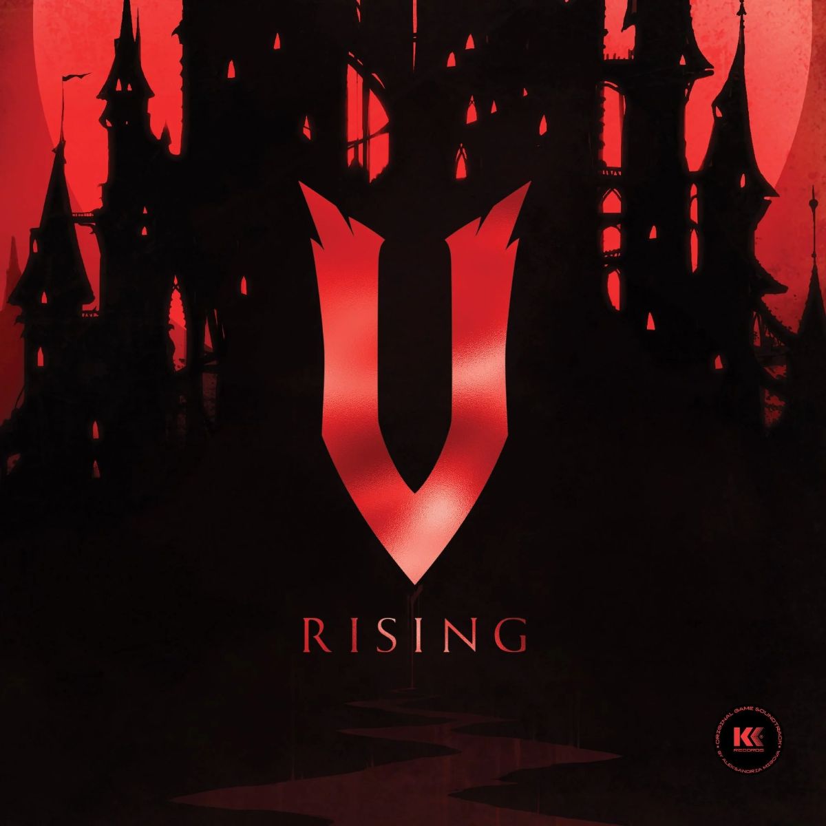 Aleksandria Migova - V Rising (Original Game Soundtrack): Marble Black & Transparent Red Vinyl 2LP