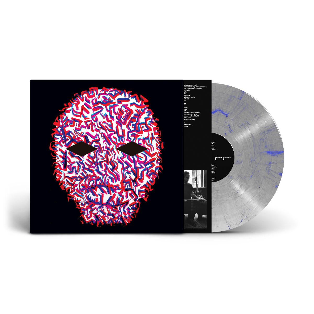 Young Widows - Power Sucker: Metallic Silver Blue Swirl Vinyl LP