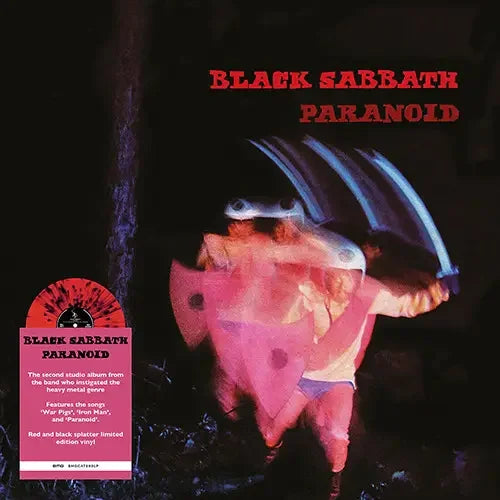 Black Sabbath - Paranoid: Limited Red/Black Splatter Vinyl LP [RSD24]
