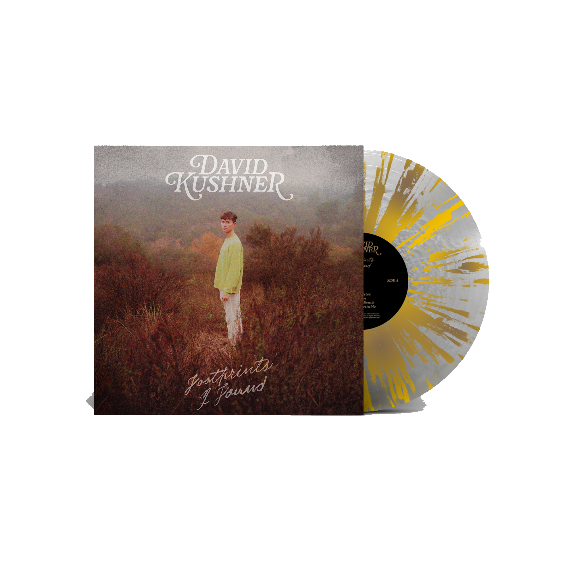 David Kushner - Footprints I Found: Clear and Gold Splatter Vinyl LP 