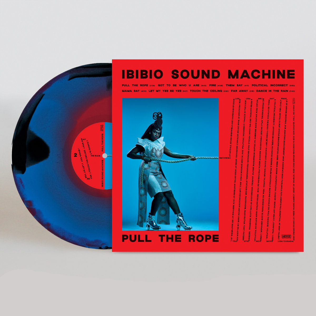 Ibibio Sound Machine - Pull The Rope: Limited Black, Blue & Red Vinyl LP