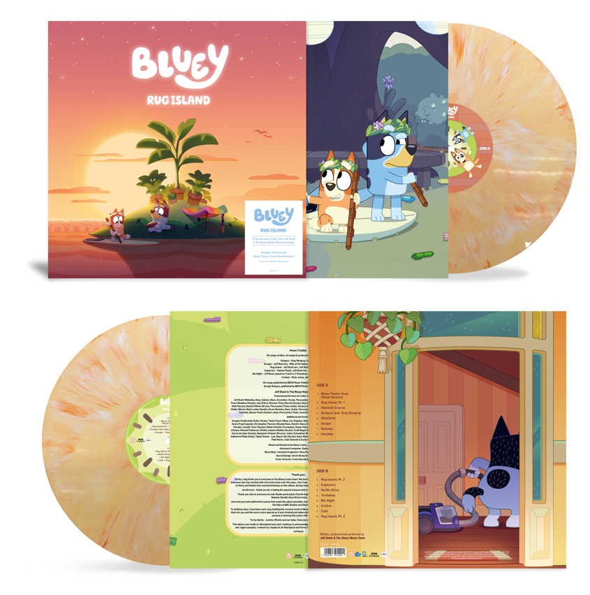 Bluey - Bluey - Rug Island: Sunset Orange Vinyl LP