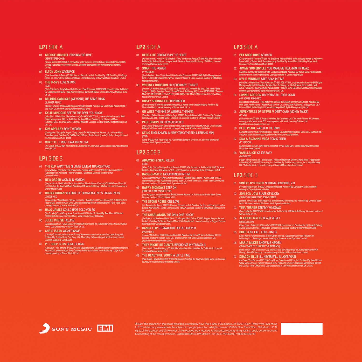 Various Artists - NOW – Yearbook 1990 (3LP)