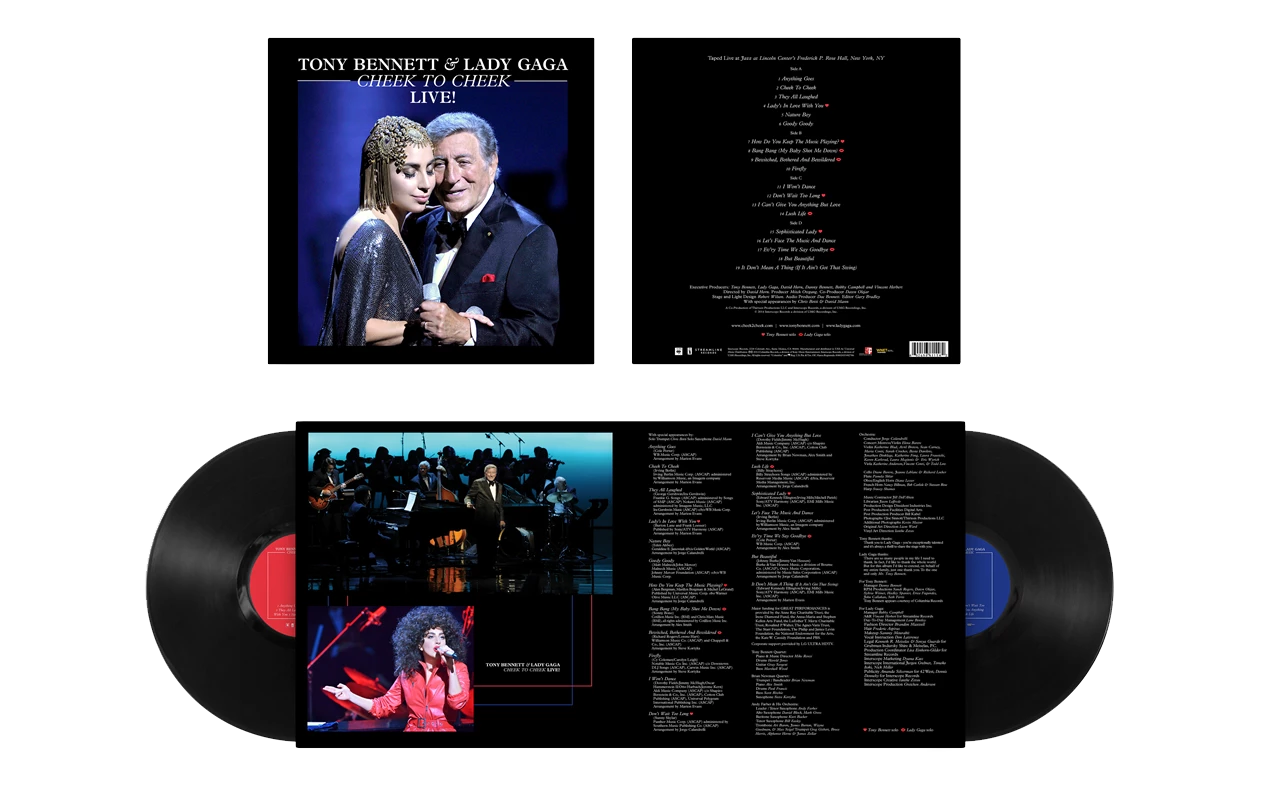 Tony Bennett, Lady Gaga - Cheek To Cheek Live! Vinyl LP