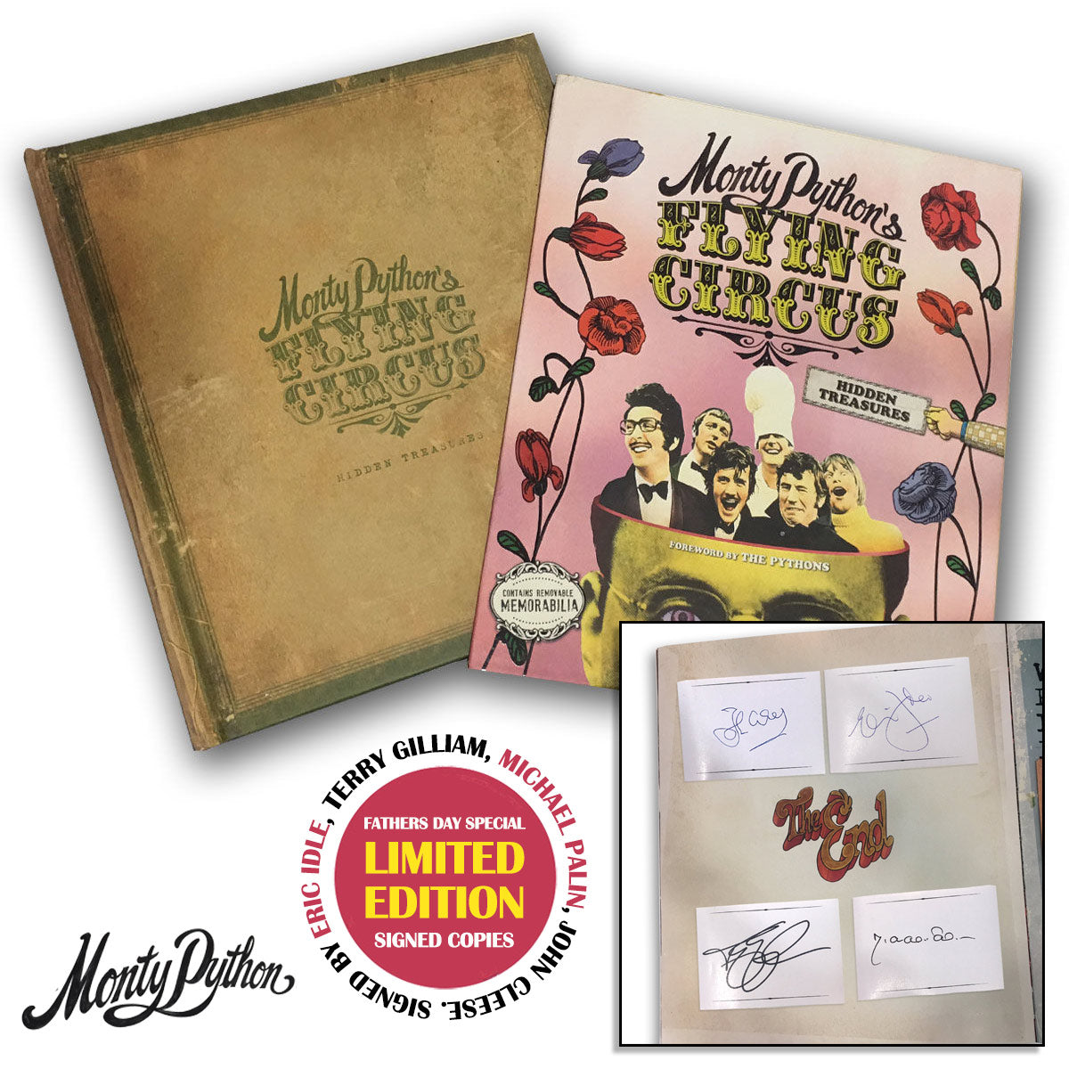 Monte Python Books Monty Python - Monty Python's Flying Circus: Hidden Treasures Signed ...