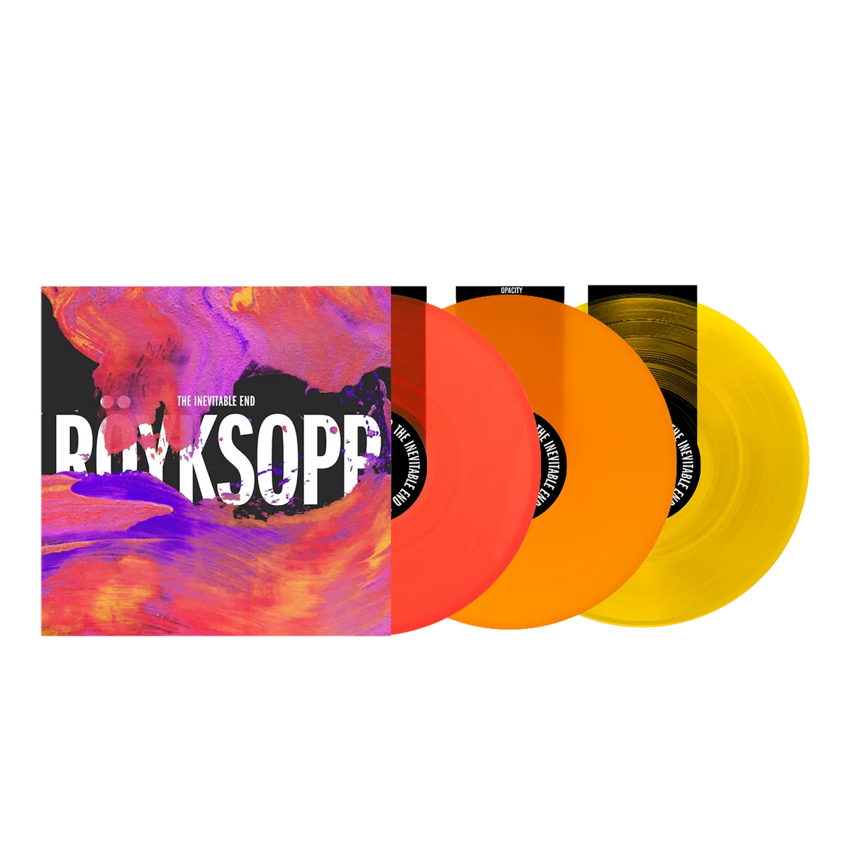 Röyksopp - The Inevitable End: Neon Orange, Transparent Orange & Yellow Vinyl 3LP