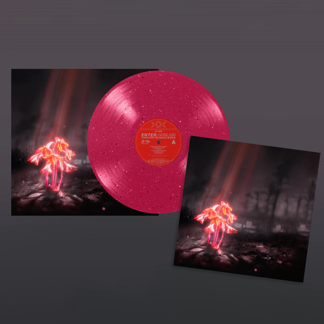 A Kiss For The Whole World: Limited Pink Sparkle Vinyl LP + Signed Print