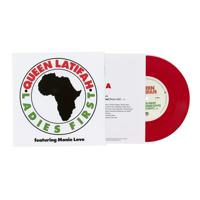 Queen Latifah - Ladies First (feat. Monie Love)/Come Into My House: Red Vinyl 7" Single