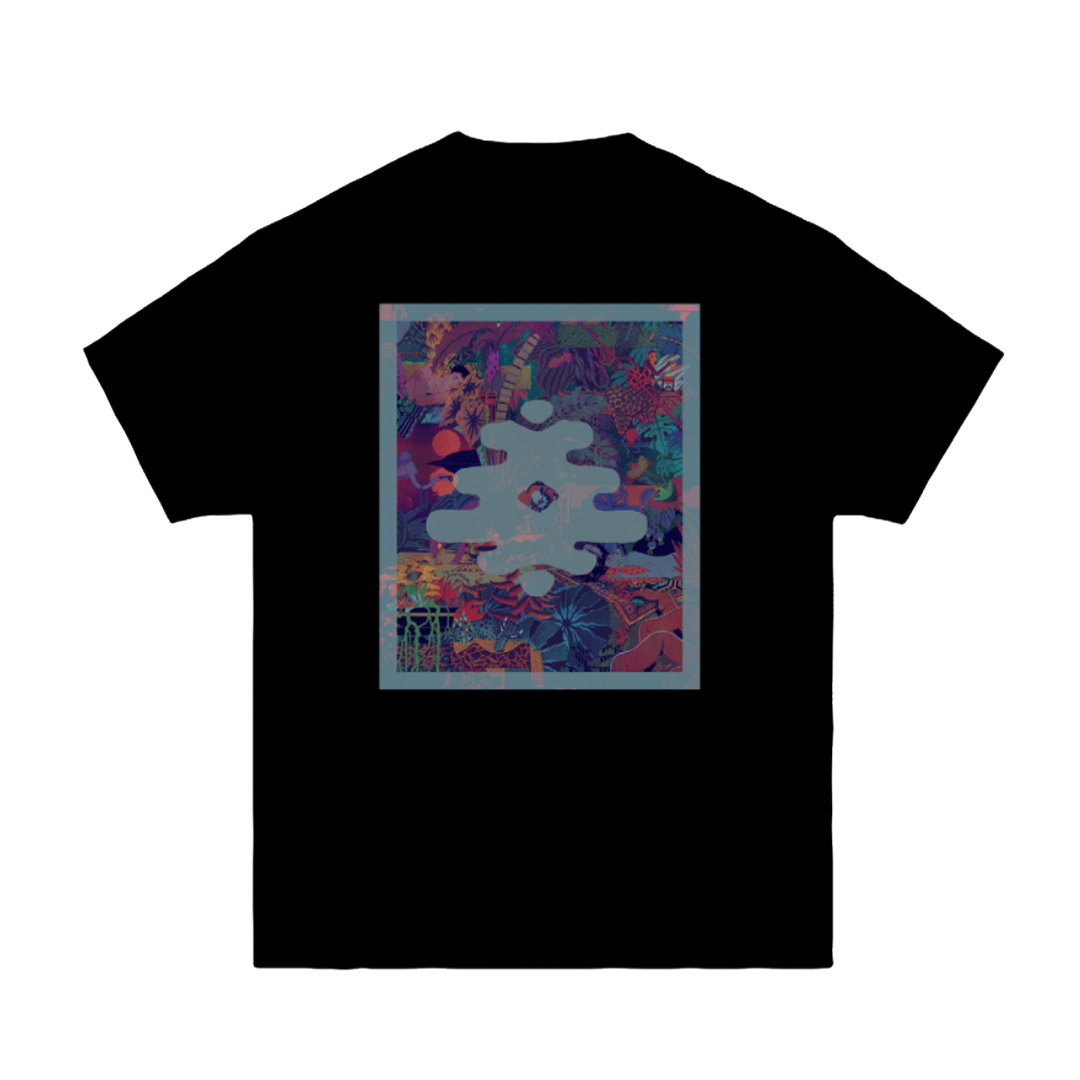 Glass Animals - Black Zaba Album T-Shirt with Foil