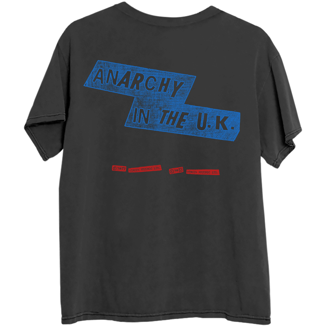 Sex Pistols - Anarchy in the UK Black Washed T-Shirt