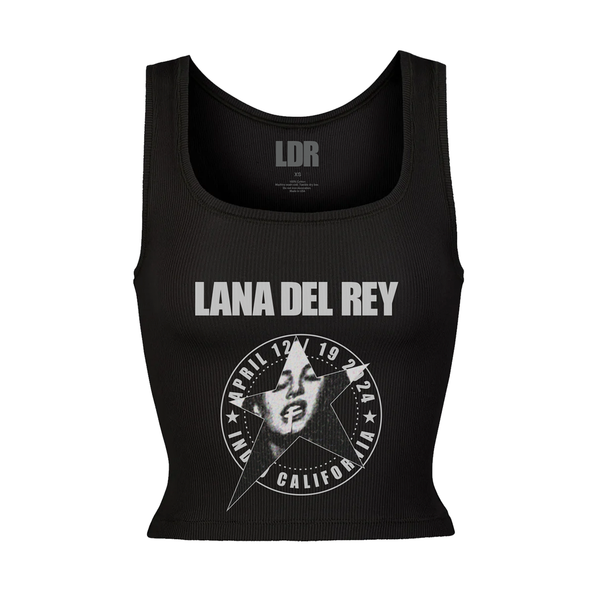 Lana Del Rey - Black Tank Top Lana Del Rey Logo