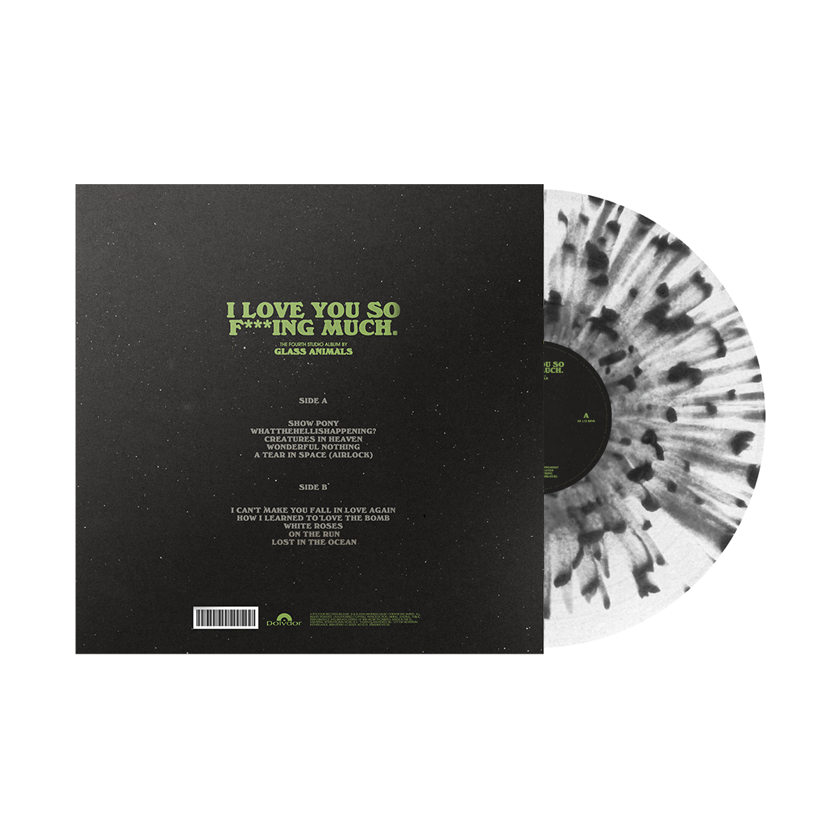 Glass Animals - ILYSFM: Limited Edition Black and Clear Splatter Vinyl