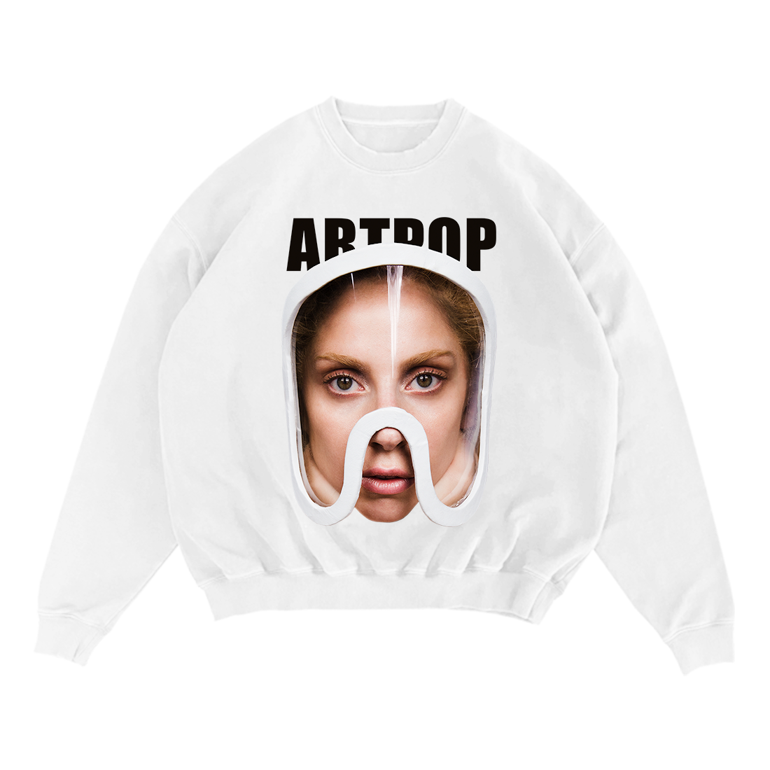 Lady Gaga - Artpop Mask White Crewneck