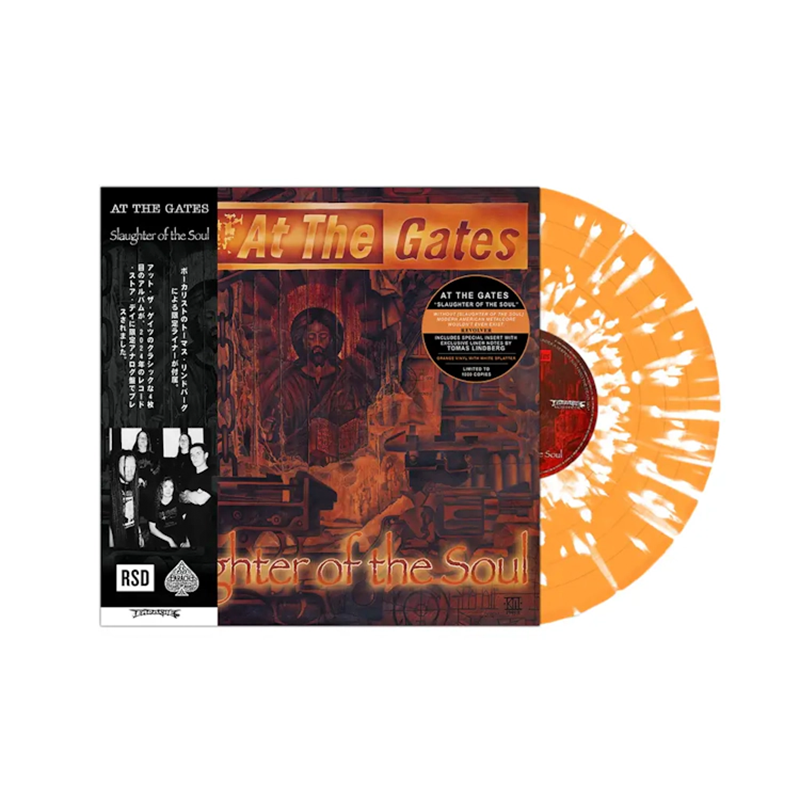 At The Gates - Slaughter Of The Soul: Limited Orange & White Splatter Vinyl LP [RSD24]