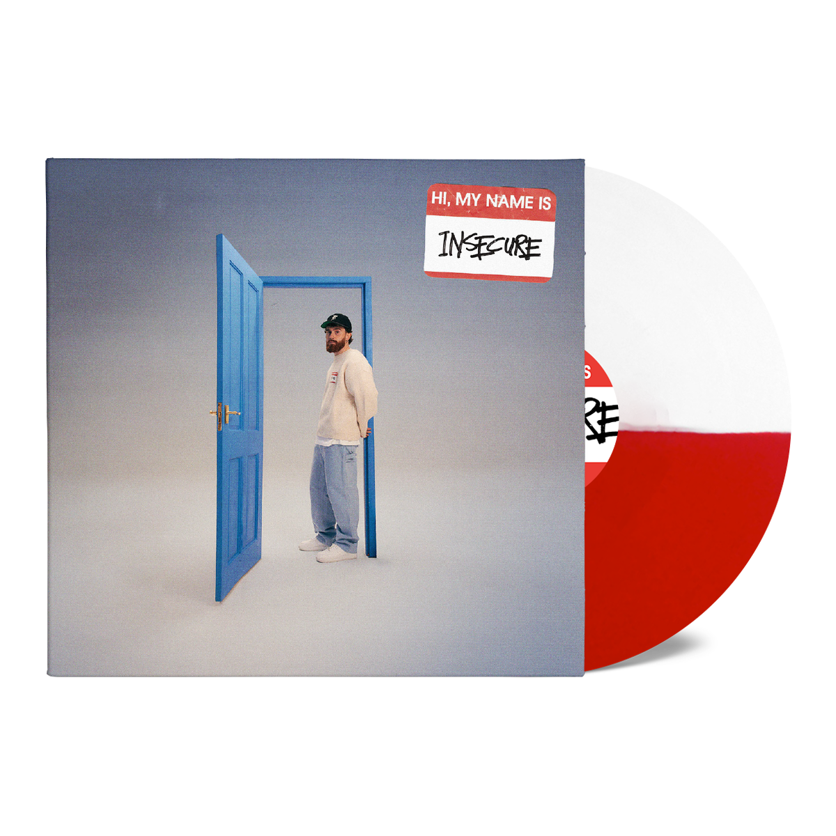 hi, my name is insecure: Limited Red/White Vinyl LP + Signed Alt Sleeve