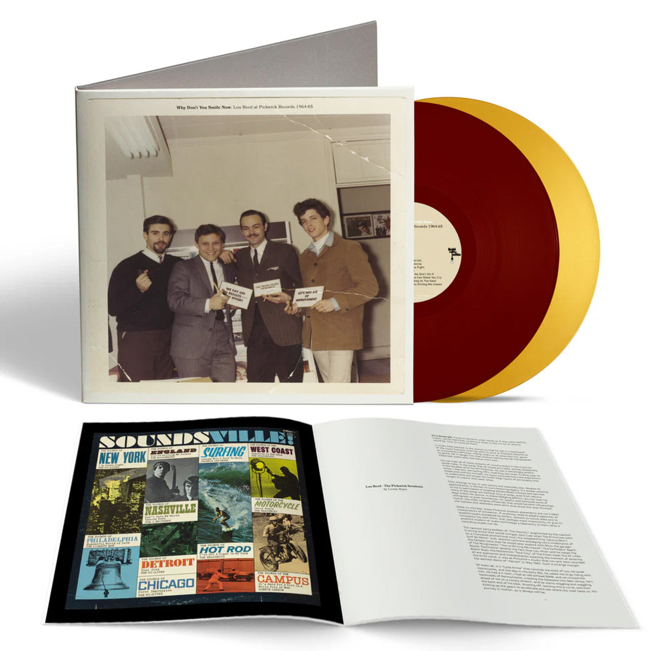 Lou Reed - Why Don't You Smile Now - Lou Reed at Pickwick Records 1964 -1965: Limited Oxblood & Gold Vinyl 2LP