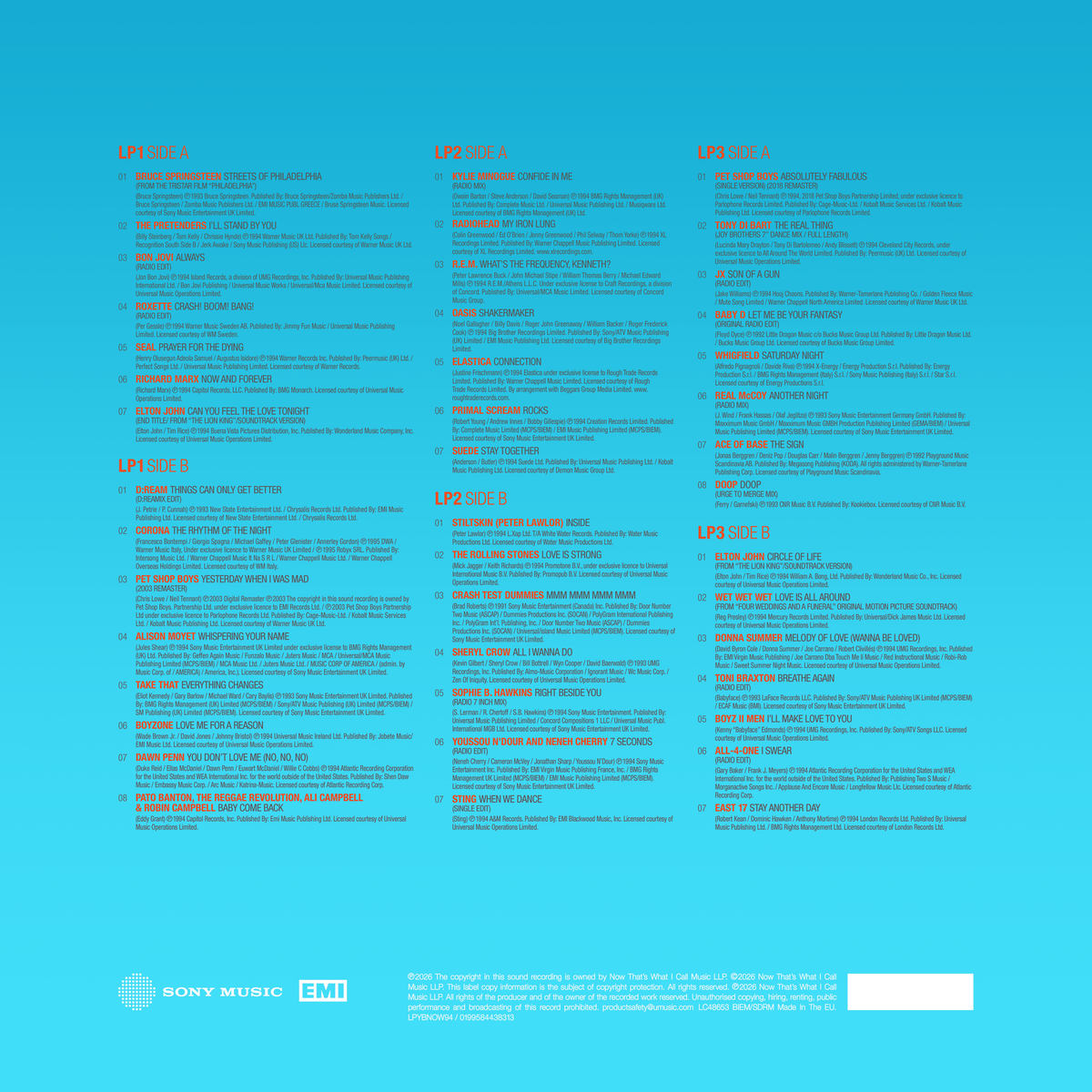 Various Artists - NOW – Yearbook 1994 (3LP)