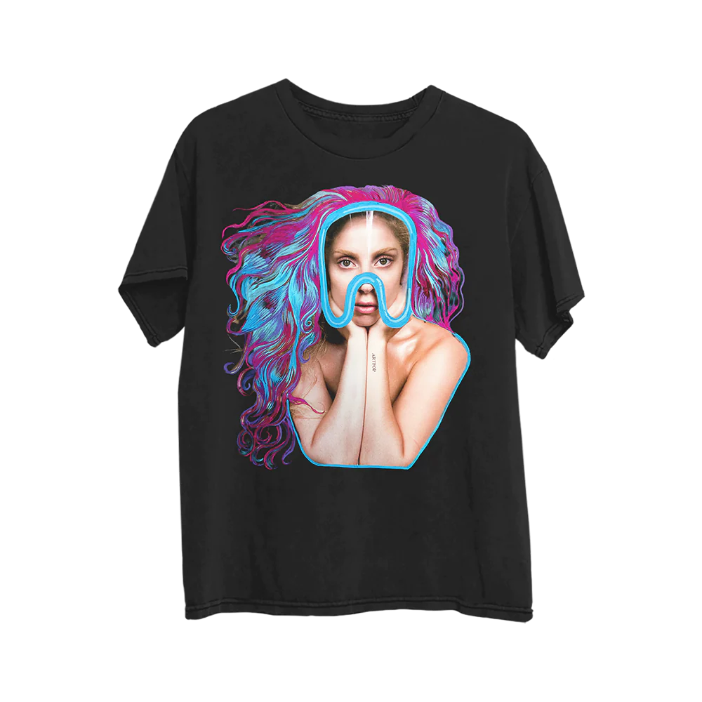 Lady Gaga - Artpop Marker Collage Mask T-Shirt - Recordstore