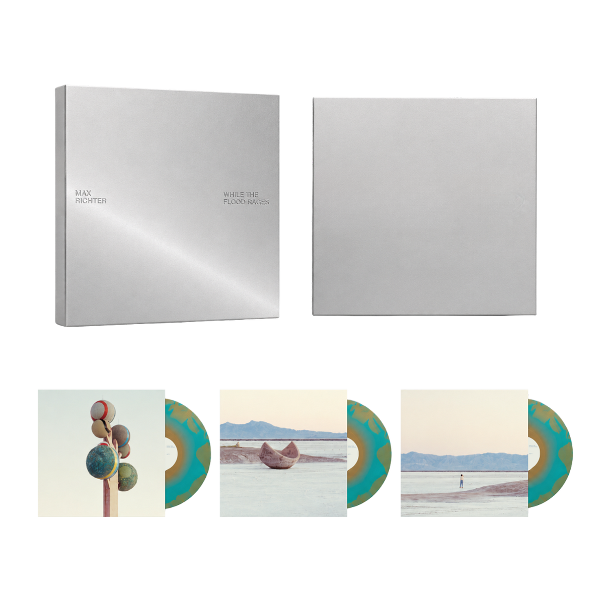 Max Richter - While The Flood Rages - 3LP Media Box with Colour Vinyl
