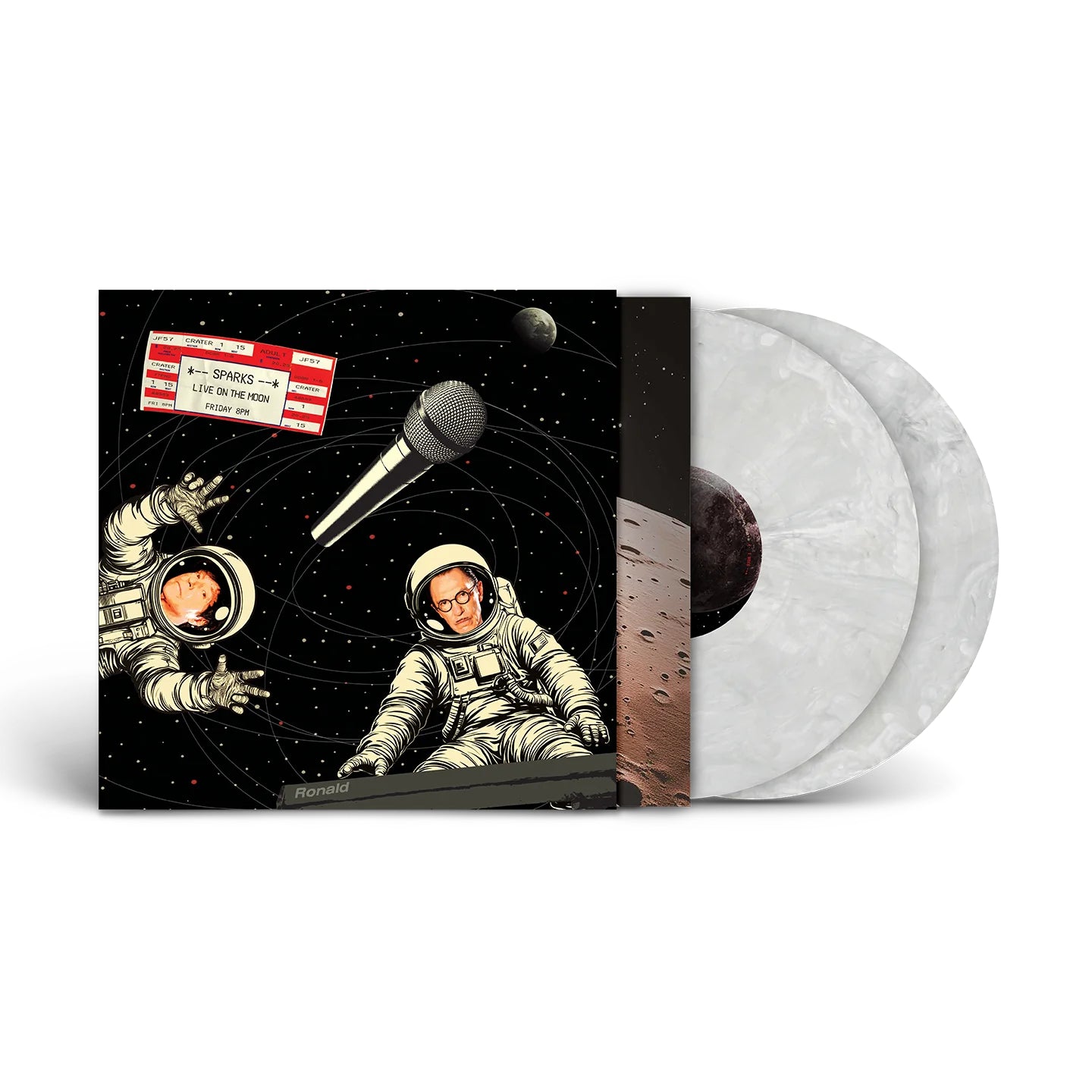 Sparks - Live on the Moon: Moon Marble Silver Vinyl 2LP