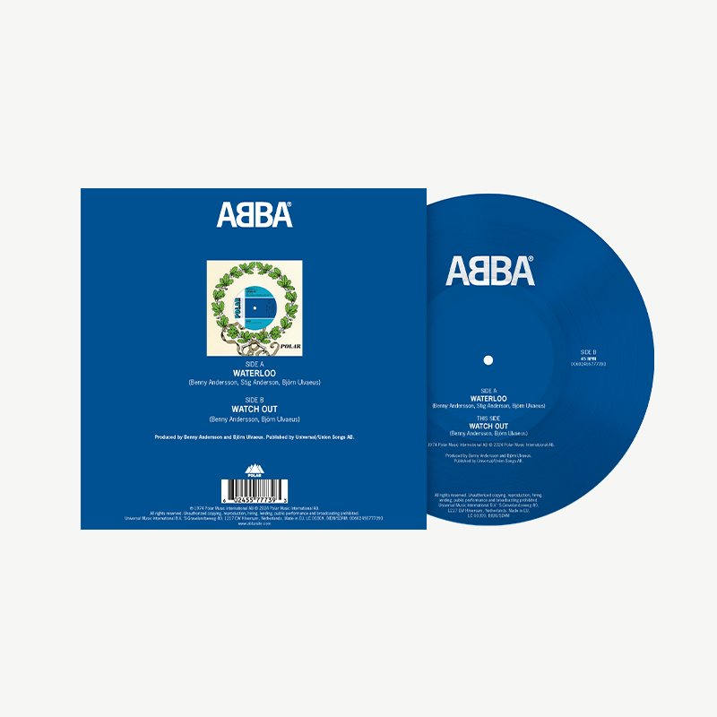 ABBA - Waterloo / Watch Out: Picture Disc Vinyl	7" Single