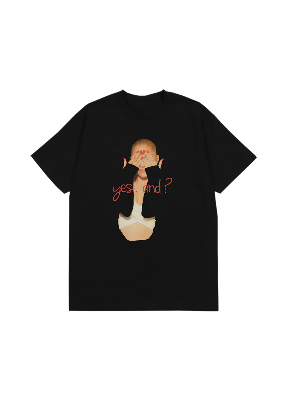 Ariana Grande - yes, and? black t-shirt