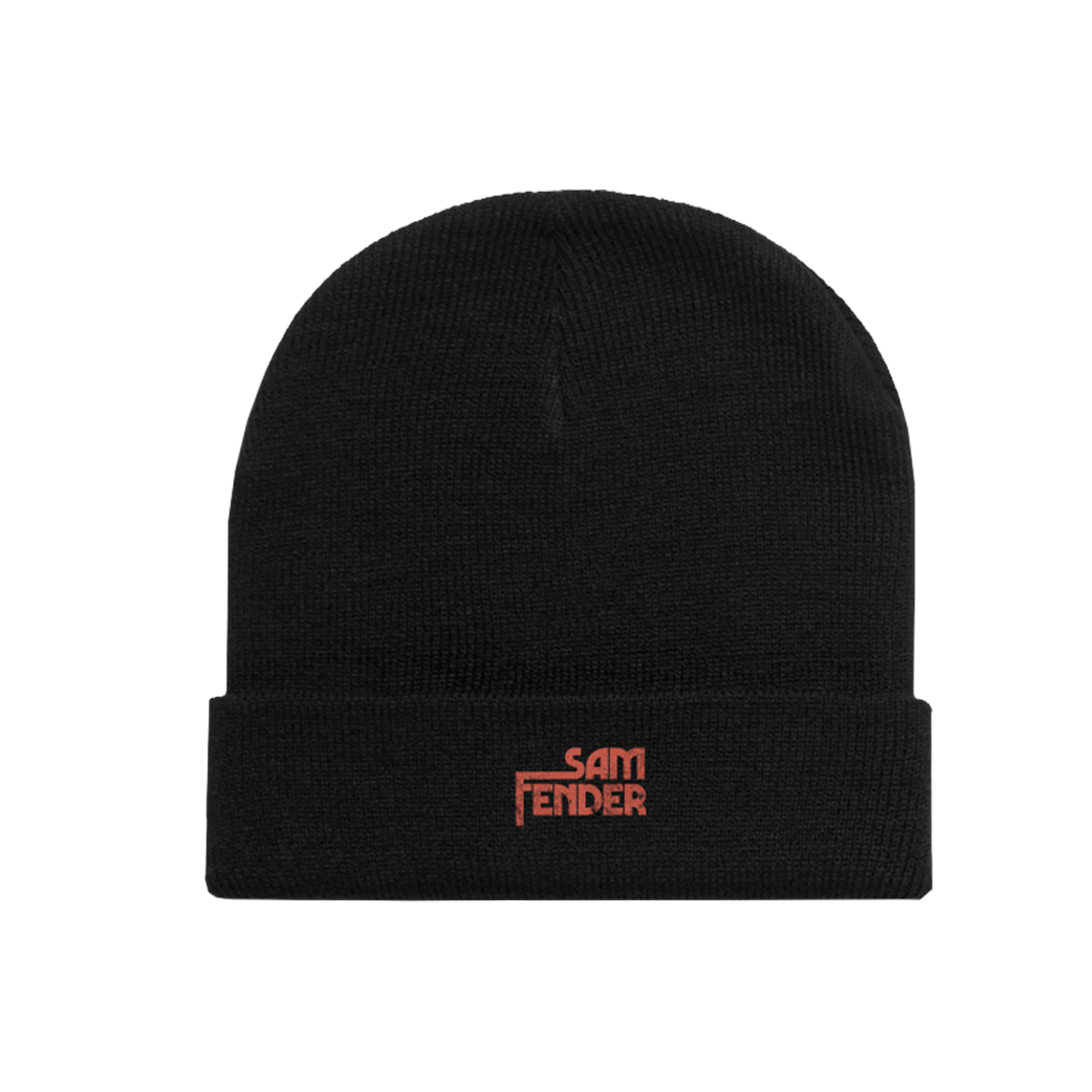 Sam Fender - Sam Fender Black Embroidered Beanie Hat