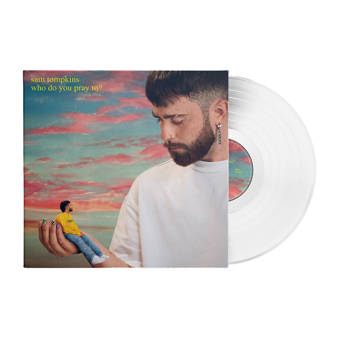 Sam Tompkins - Who Do You Pray To? EP Signed Clear Vinyl