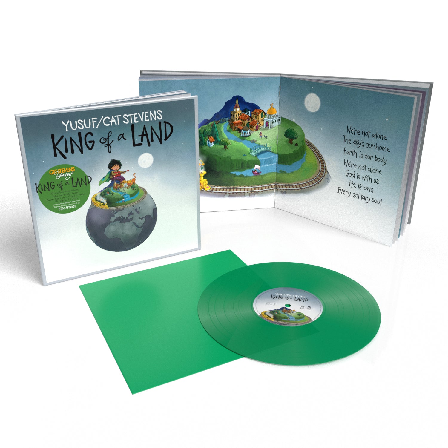 Yusef / Cat Stevens - .King of a Land: Limited Edition Green Vinyl LP + 36-Page Booklet