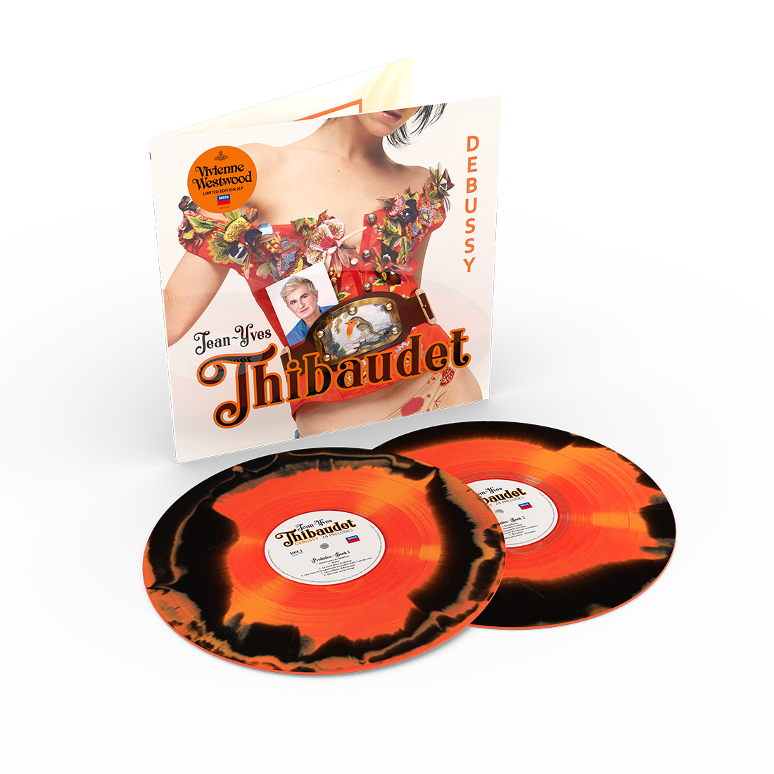 Jean-Yves Thibaudet - Debussy Preludes (Designed by Vivienne Westwood): Orange/Black Vinyl 2LP