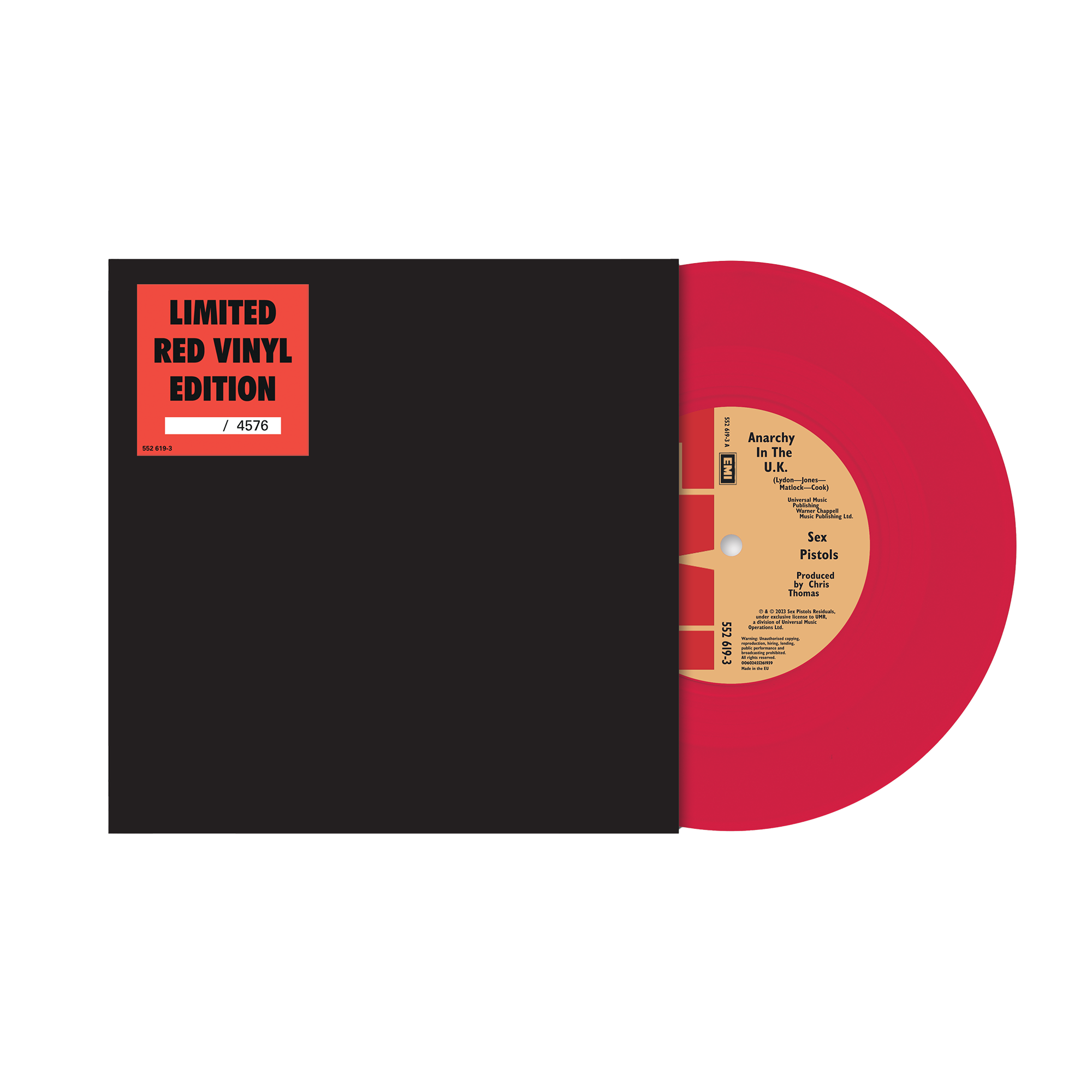 Sex Pistols - Anarchy in The UK: Exclusive Limited Red Vinyl 7