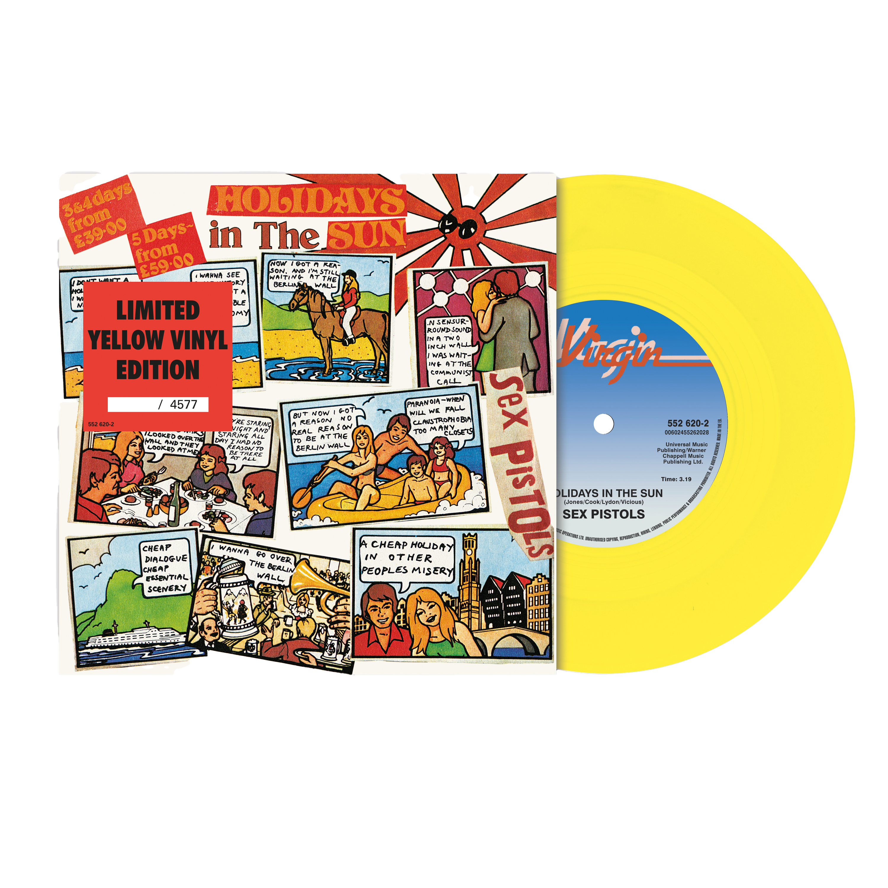 Holiday In The Sun: Exclusive Yellow 7" Vinyl & T-Shirt