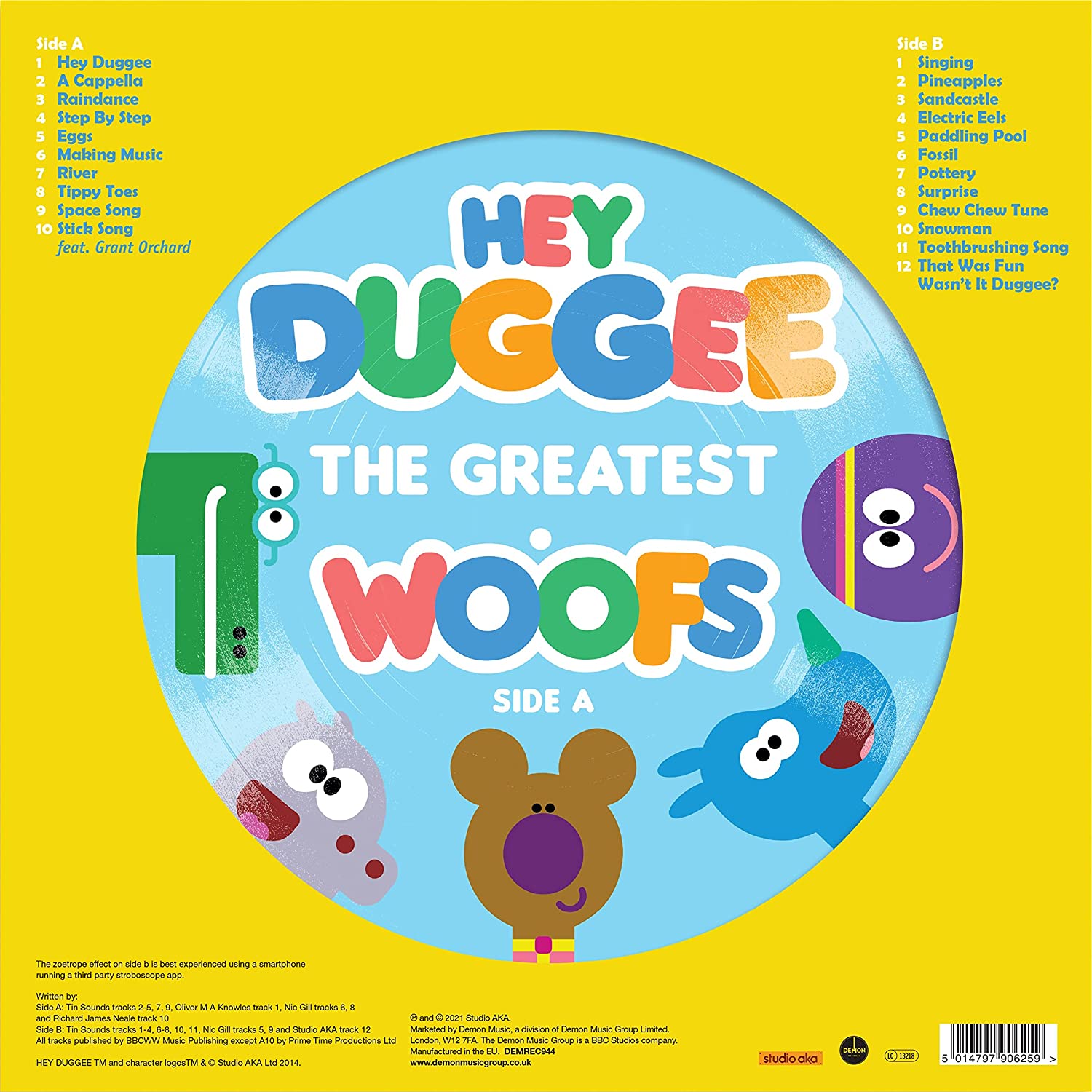 Hey Duggee - The Greatest Woofs: Picture Disc Vinyl LP