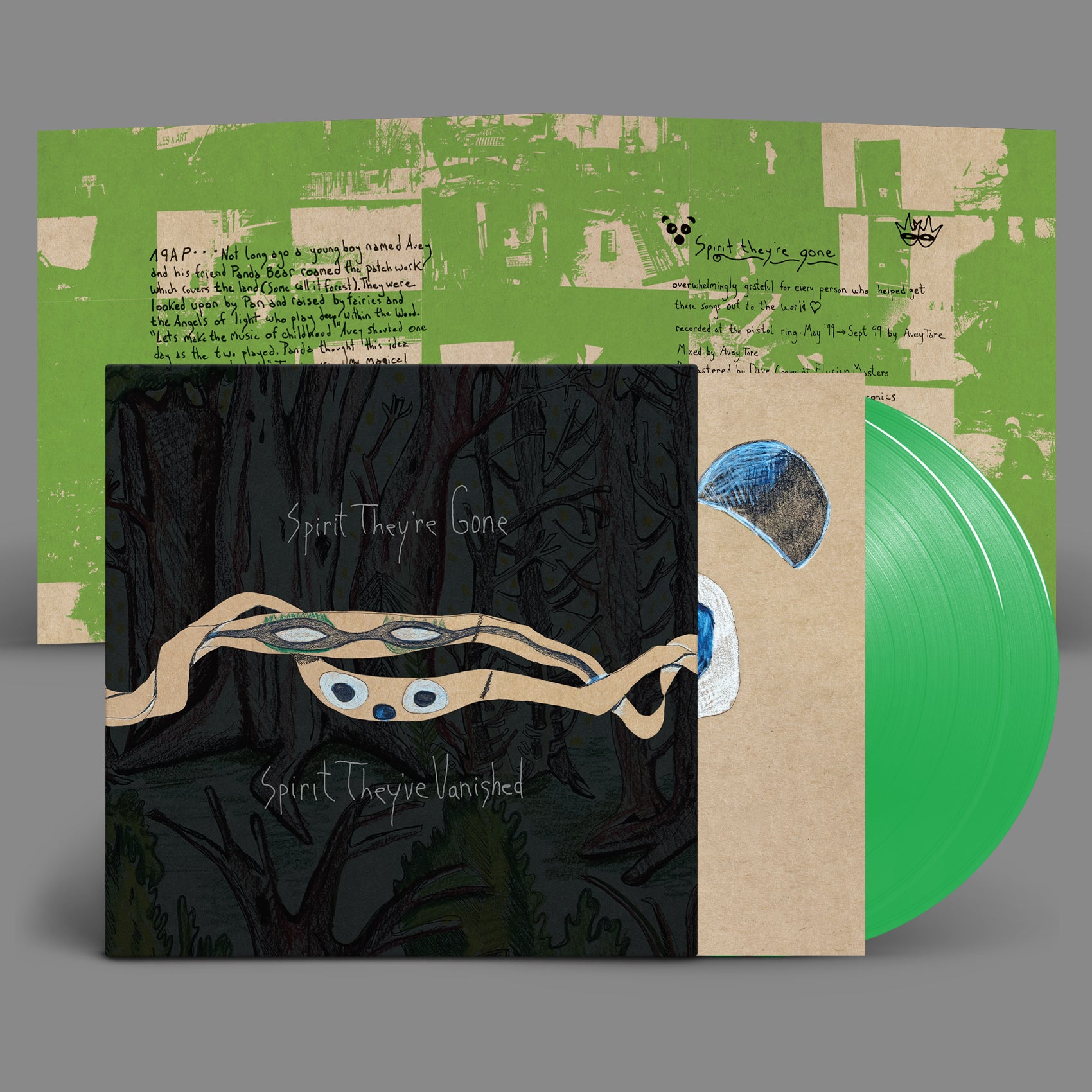 Animal Collective - Spirit They're Gone, Spirit They've Vanished (Remastered 2023): Limited Grass Green Vinyl 2LP