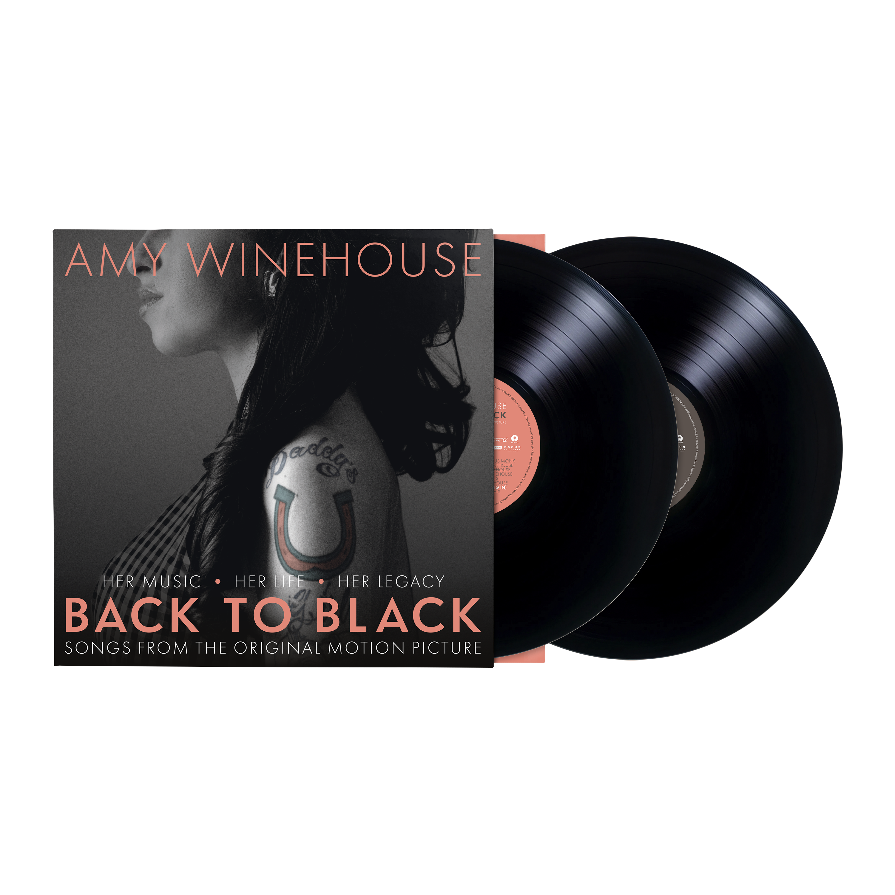 Back To Black - Songs From The Original Motion Picture: Vinyl 2LP + Portrait Washed T-Shirt
