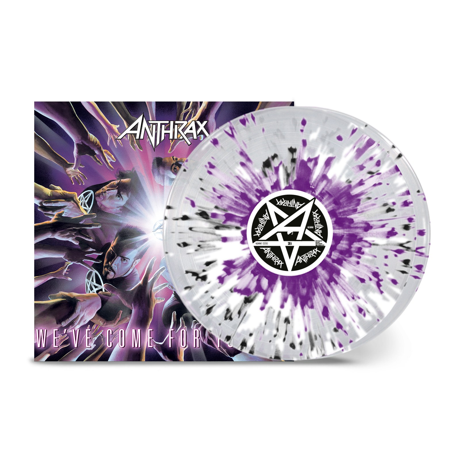 Anthrax - We’ve Come For You All  (20 Year Anniversary): Limited Clear White, Purple + Black Splatter Vinyl 2LP