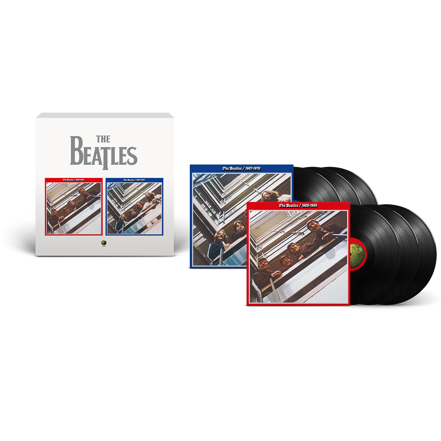 The Beatles - The Beatles 1962–1966 & The Beatles 1967-1970 (2023 Edition) 6LP Black Red & Blue Albums