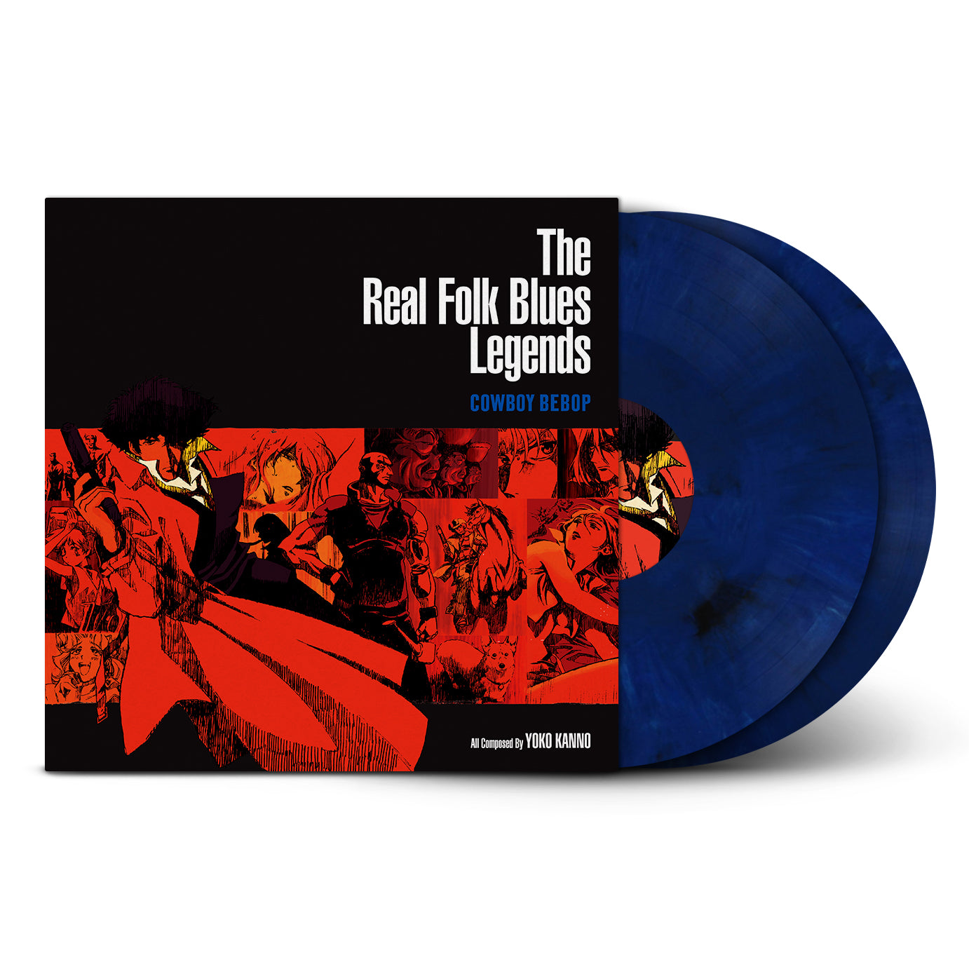 Seatbelts - COWBOY BEBOP - The Real Folk Blues Legends: Dark Blue Marbled Vinyl 2LP