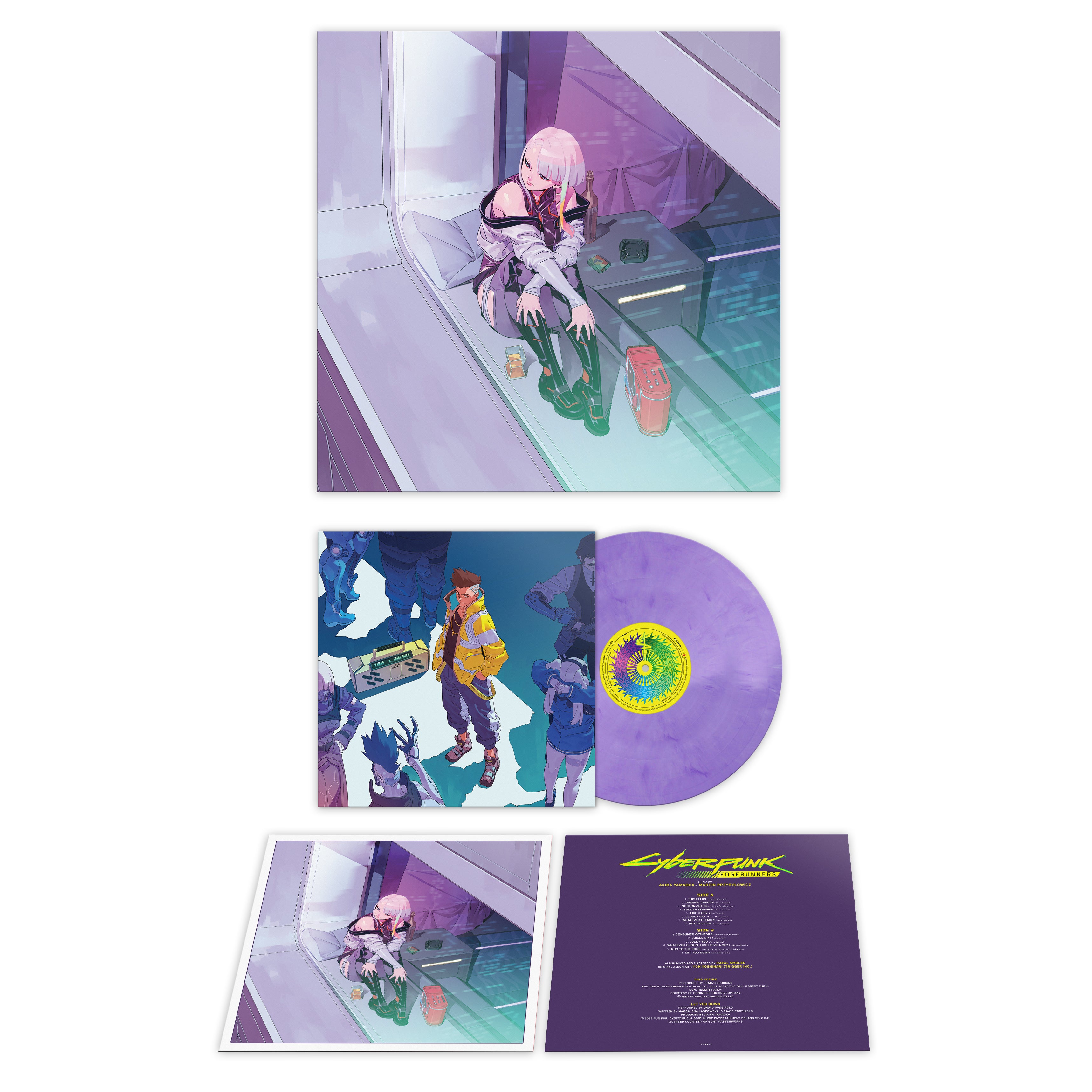 Akira Yamaoka & Marcin Przybylowicz -  Cyberpunk-  Edgerunners (OST): Purple Marbled Vinyl LP