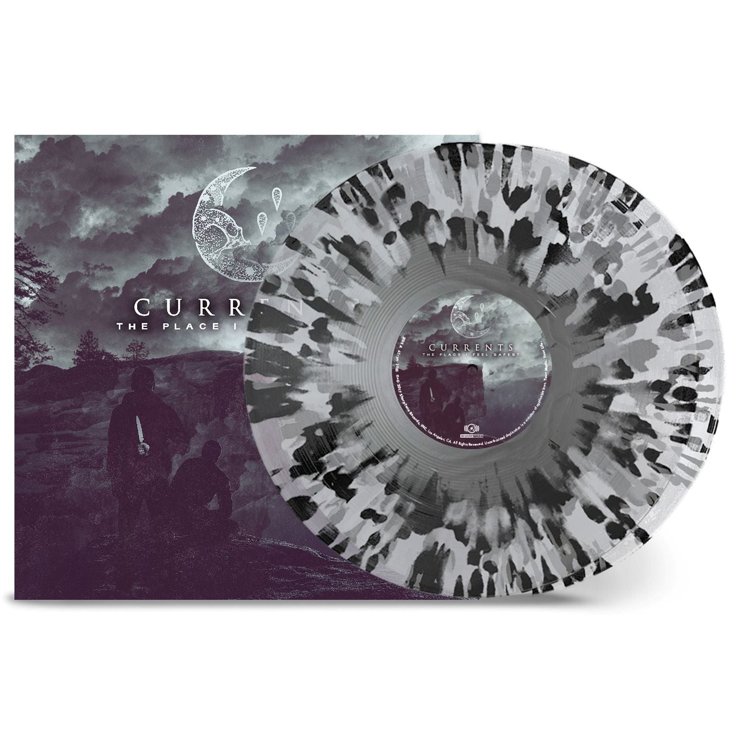 Currents - The Place I feel Safest: Clear w/ Silver Black Splatter Vinyl LP