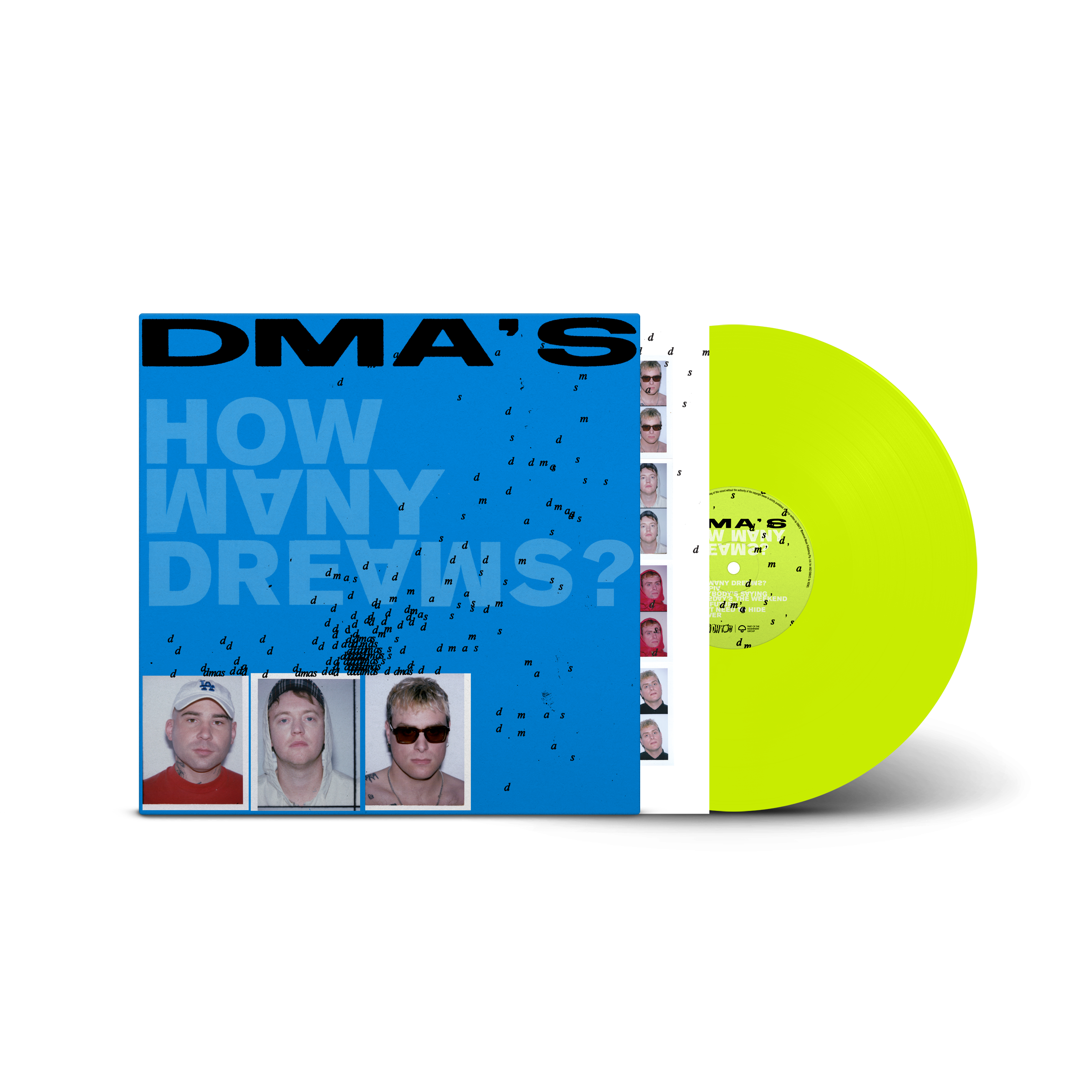 DMA's - How Many Dreams? Neon Yellow Vinyl LP With Alternate Artwork