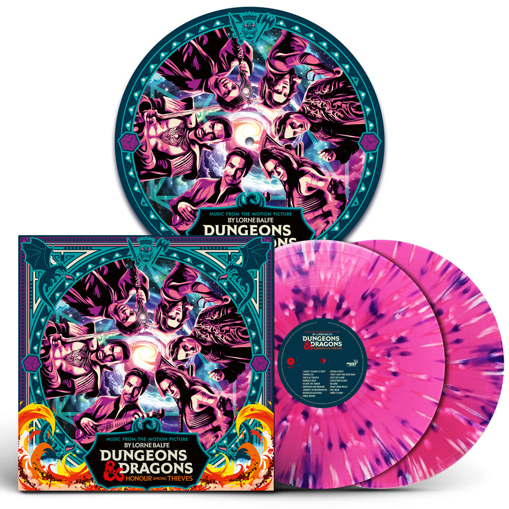 Dungeons & Dragons - Honor Among Thieves (OST): Exclusive Signed Pink Splatter Vinyl LP + Slipmat
