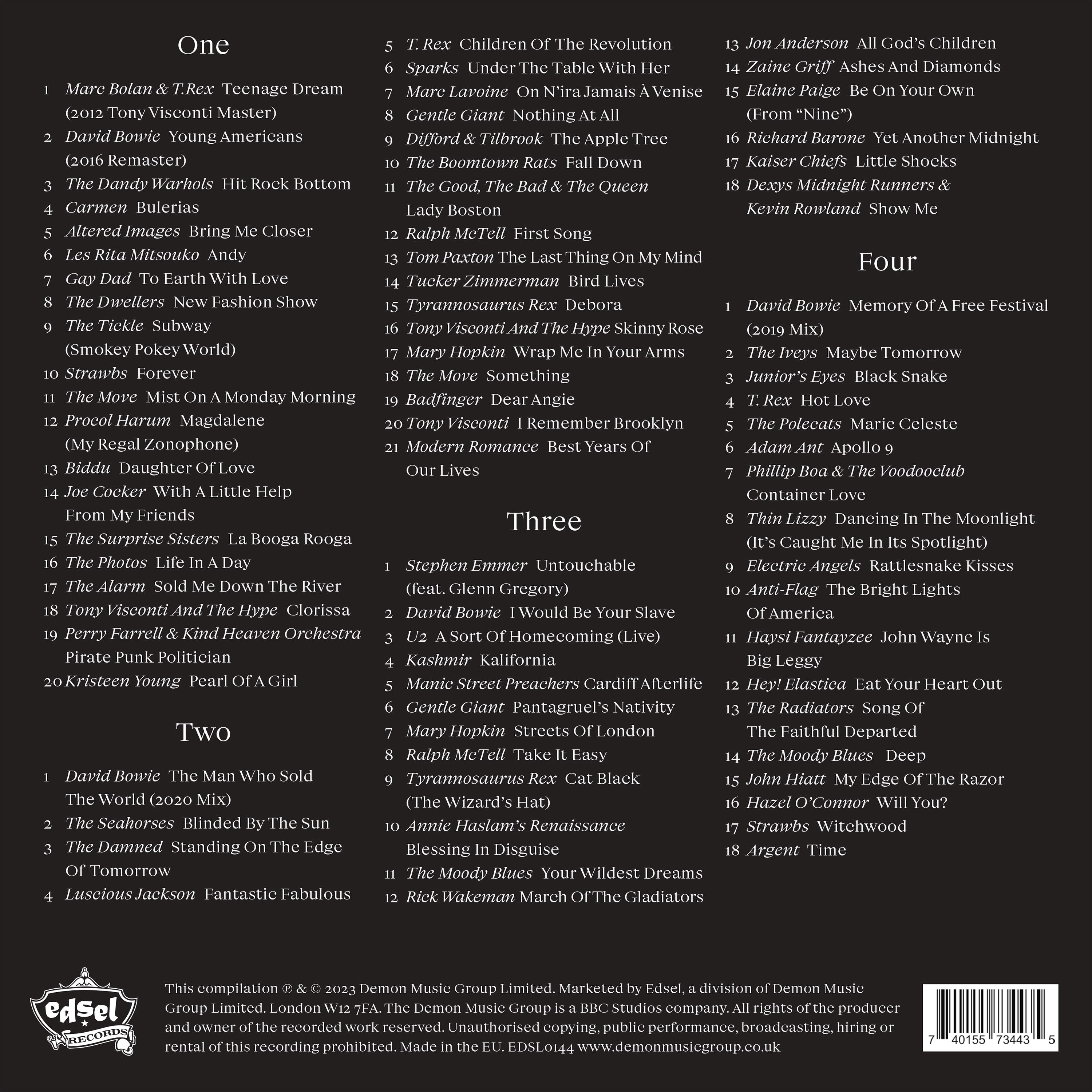 Various Artists - Produced By Tony Visconti: 4CD Box Set