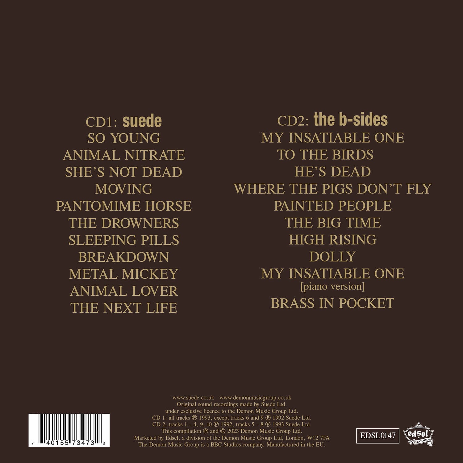 Suede - Suede (30th Anniversary Edition/2023 Master): Deluxe 2CD