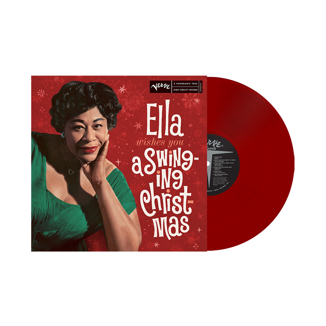 Ella Fitzgerald - Ella Wishes You A Swinging Christmas: Ruby Red Vinyl LP