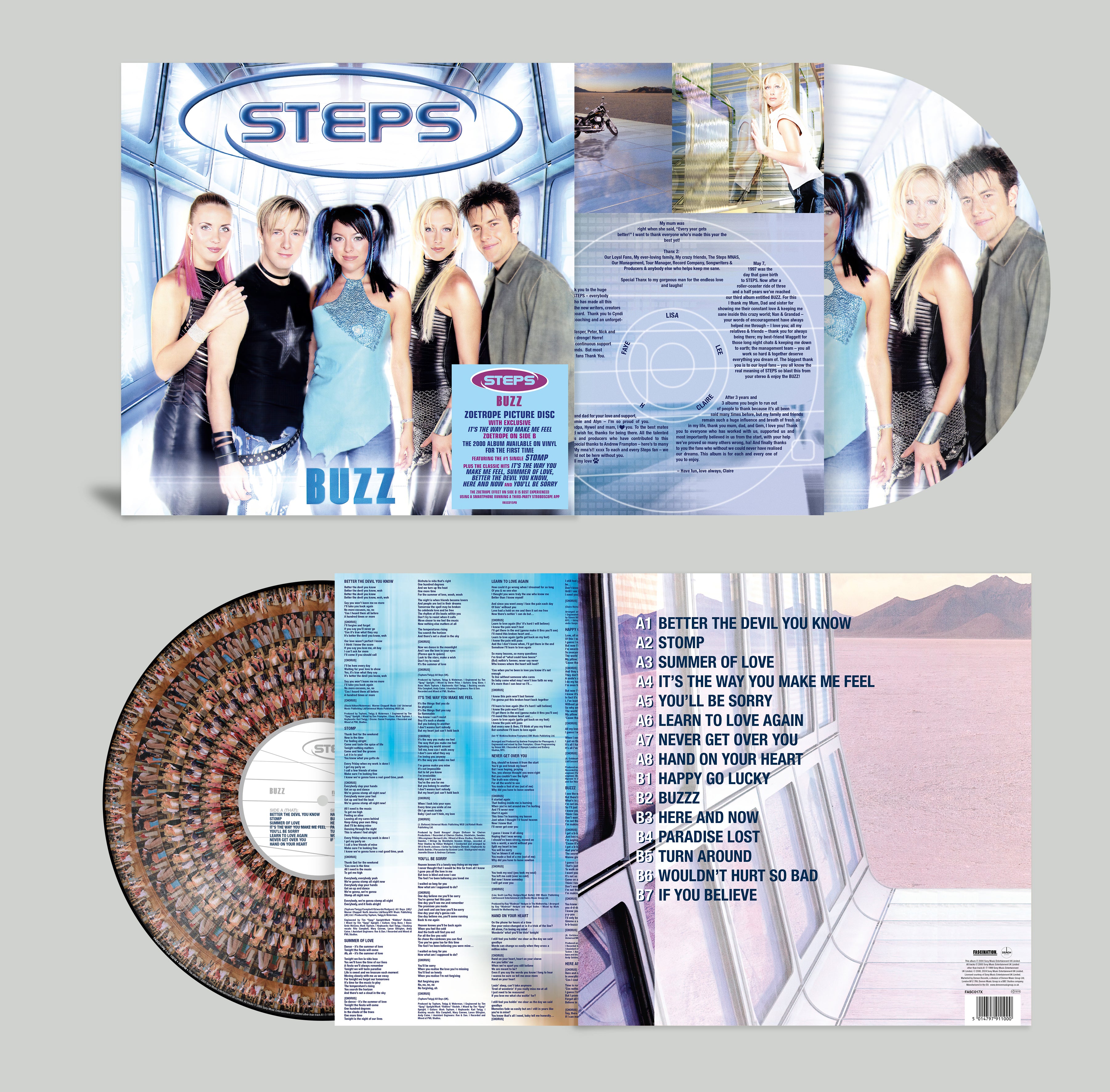 Steps - Buzz: Limited Zoetrope Picture Disc Vinyl LP