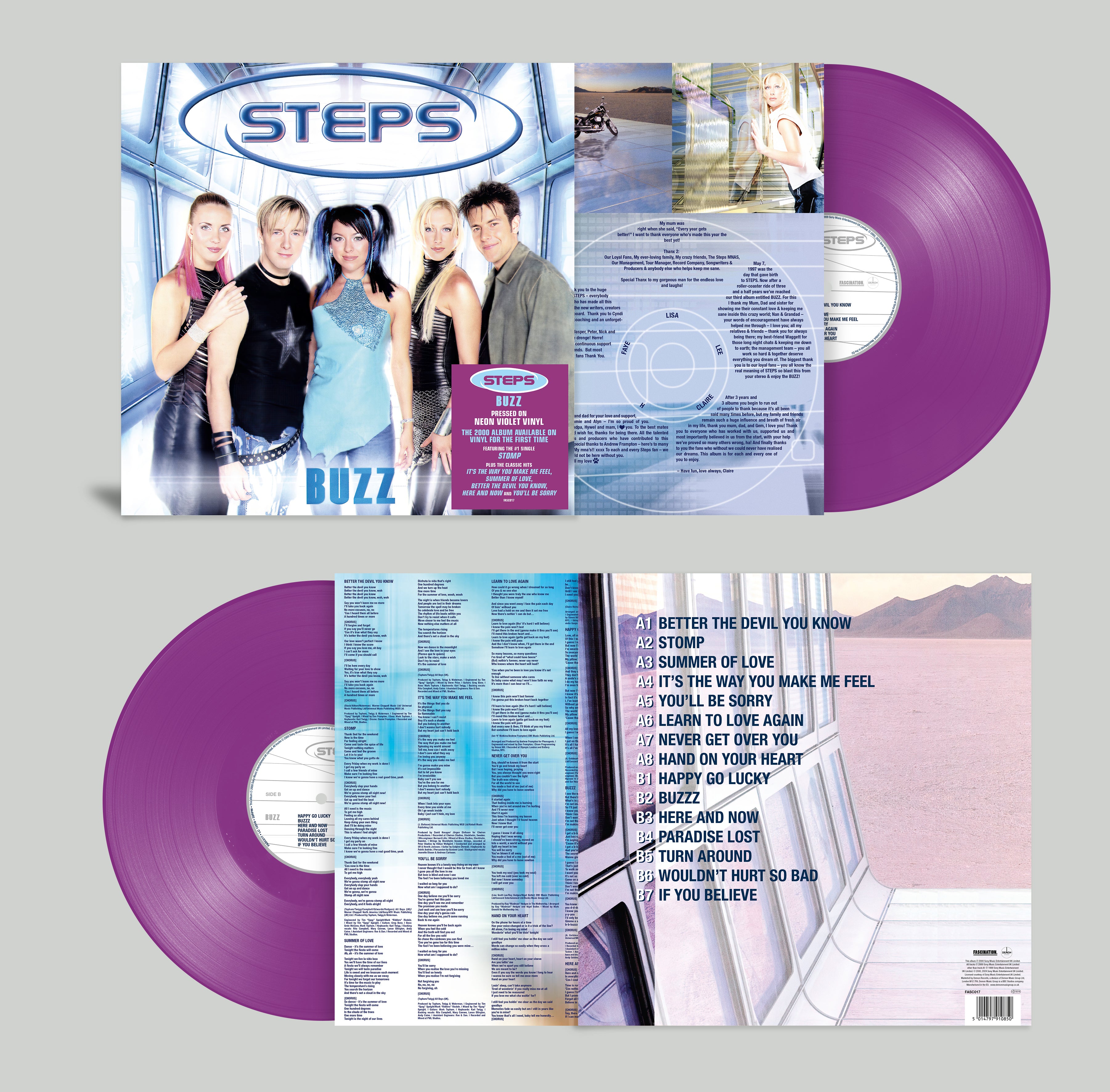 Steps - Buzz: Limited Neon Violet Vinyl LP