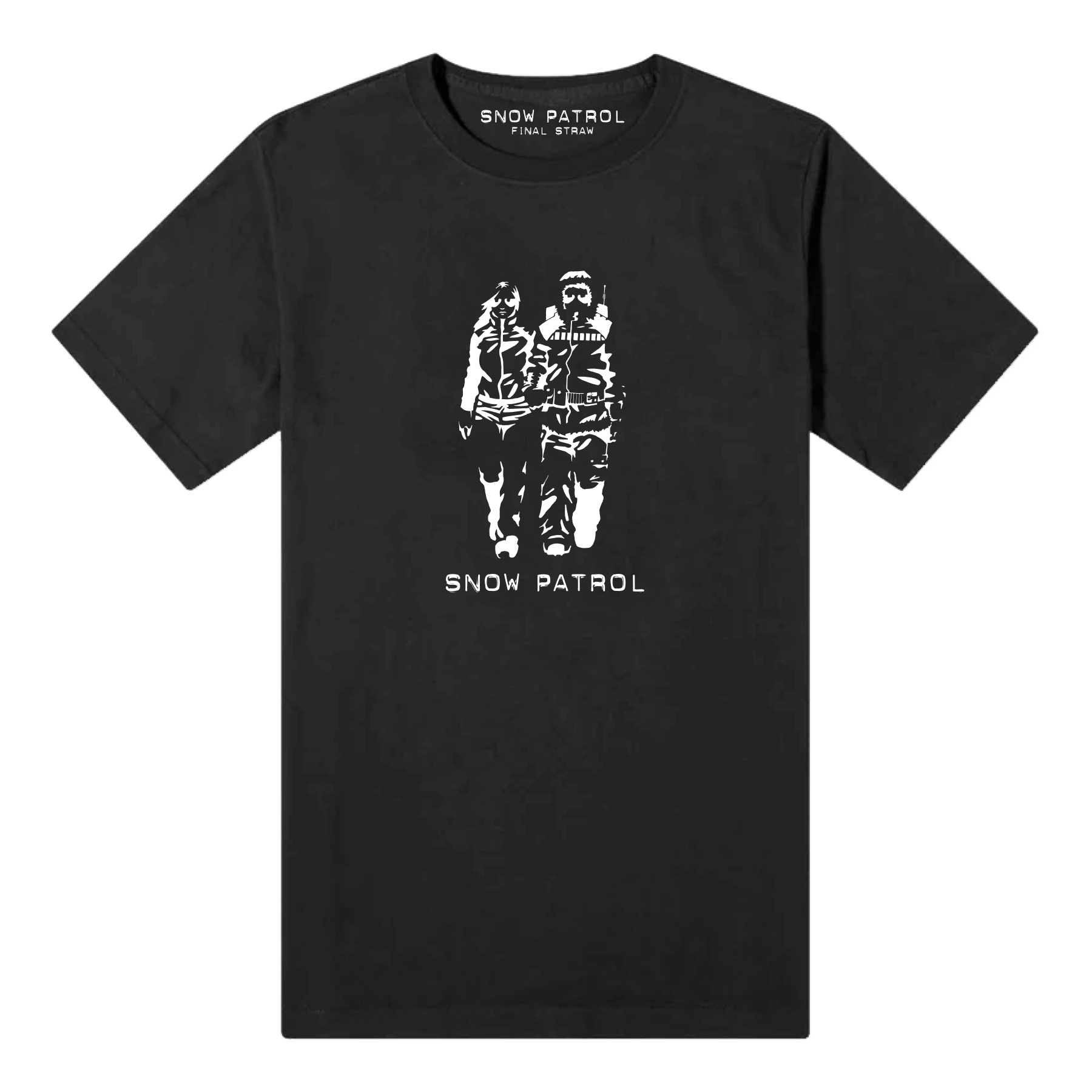 Snow Patrol - Snow Patrol Black Final Straw T-Shirt (20th Anniversary ...