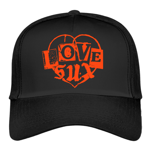 Avril Lavigne - Love Sux Black Trucker Hat