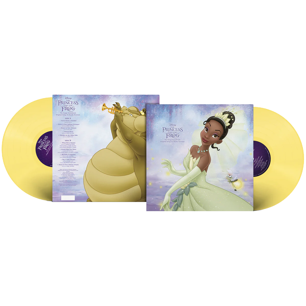 Various Artists - The Princess and The Frog - The Songs Soundtrack: Limited Zesty Yellow Colour Vinyl LP